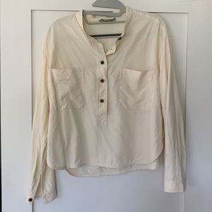 EUC Everlane washable silk Henley